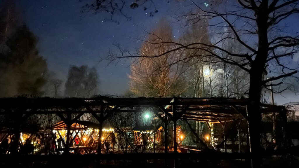 Abendstimmung auf dem Zeltplatz Himmelsteiche